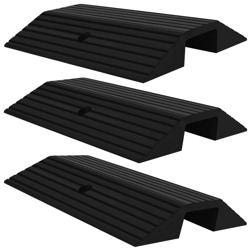 Drempelbrug 49 x 40 x 8 cm rubber - 3 stuks