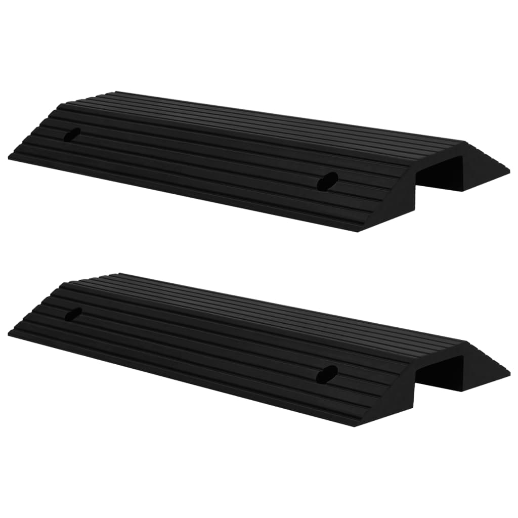 Drempelbrug 80 x 40 x 8 cm rubber - 2 stuks