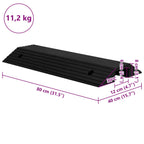 Drempelbrug 80 x 40 x 8 cm rubber - 2 stuks - afbeelding 8