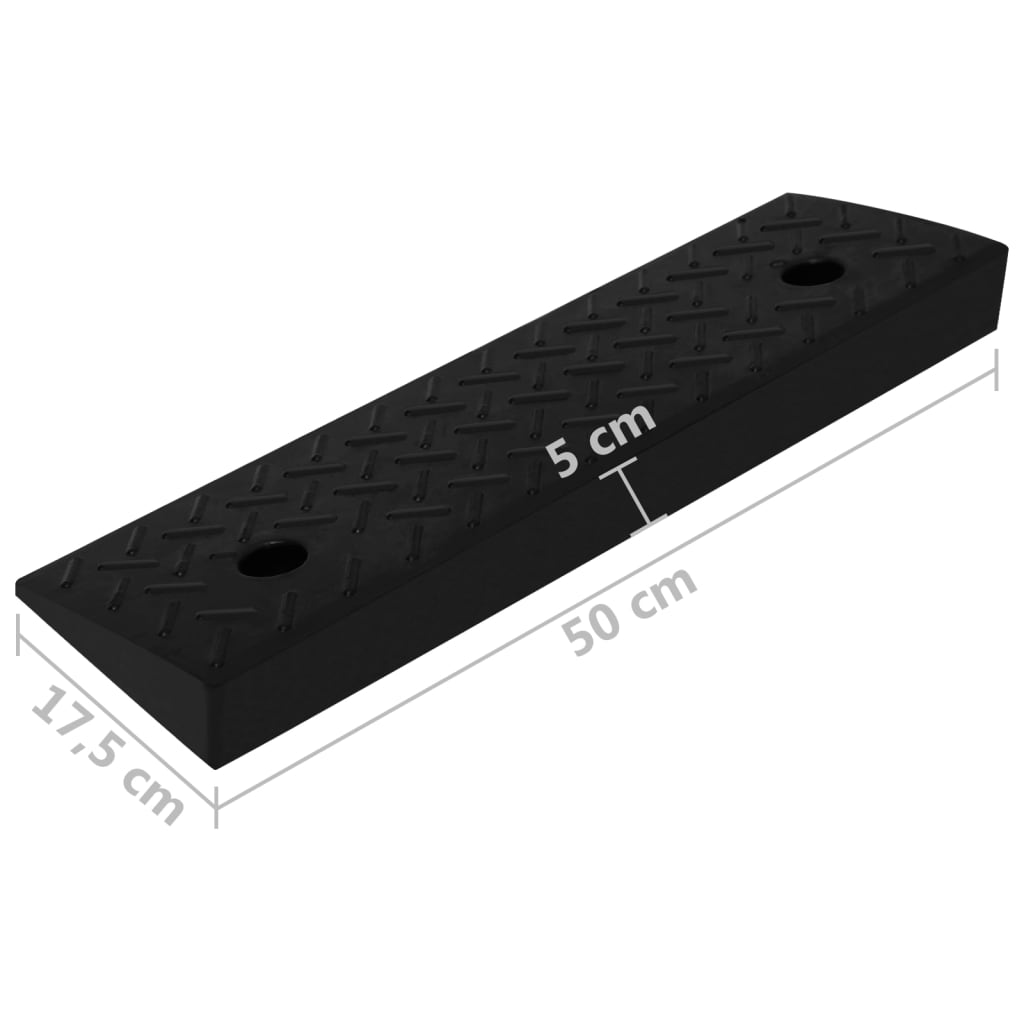 Oprijhulpen 2 stuks 50 x 17,5 x 5 cm rubber - afbeelding 10