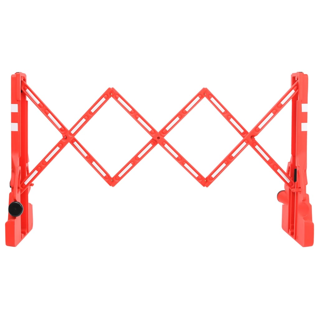 Inklapbare verkeersbarrière rood