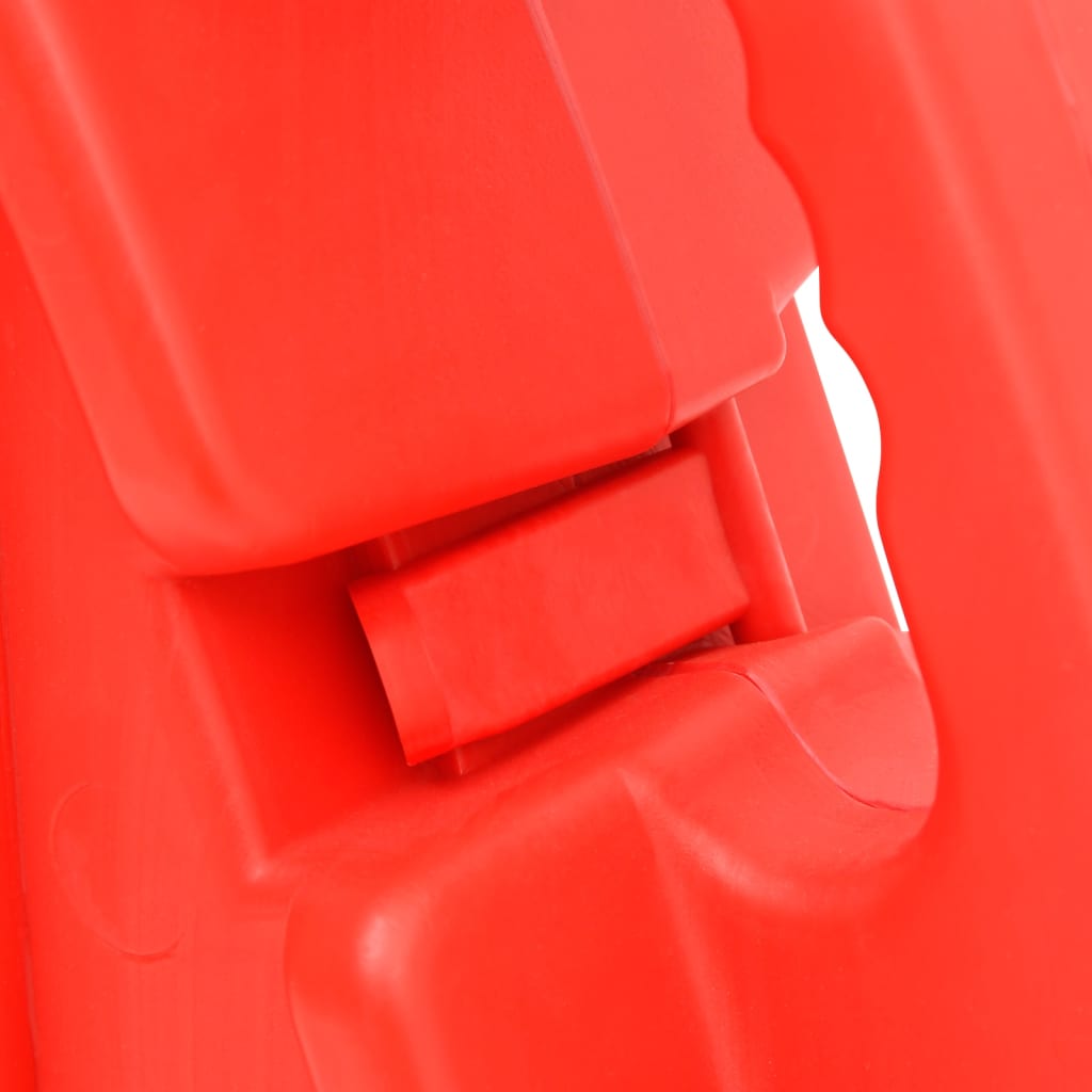 Inklapbare verkeersbarrière rood