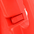 Inklapbare verkeersbarrière rood