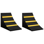 Wielblokken rubber 29 x 16 x 19 cm zwart