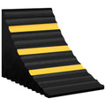 Wielblokken rubber 29 x 16 x 19 cm zwart