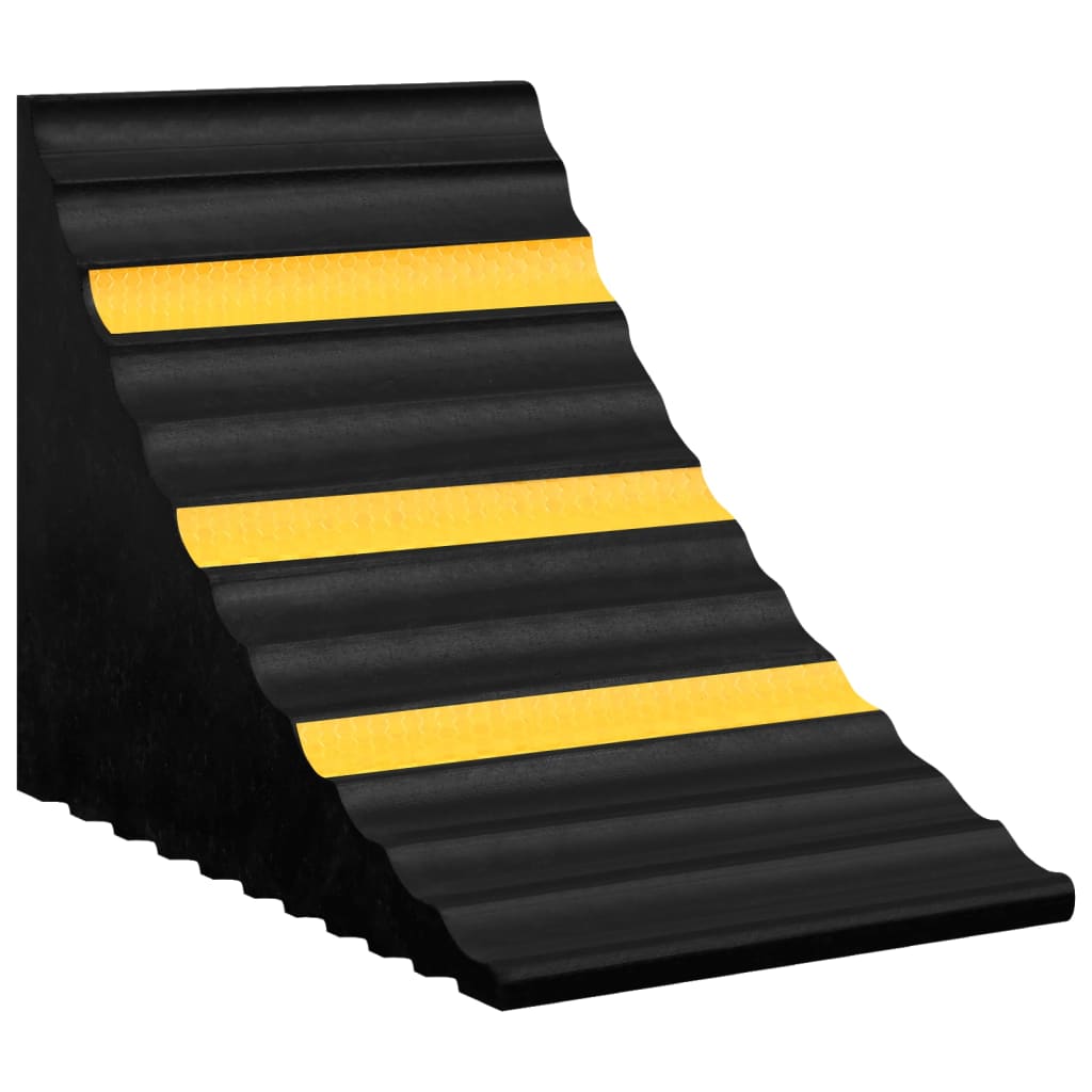 Wielblokken rubber 29 x 16 x 19 cm zwart