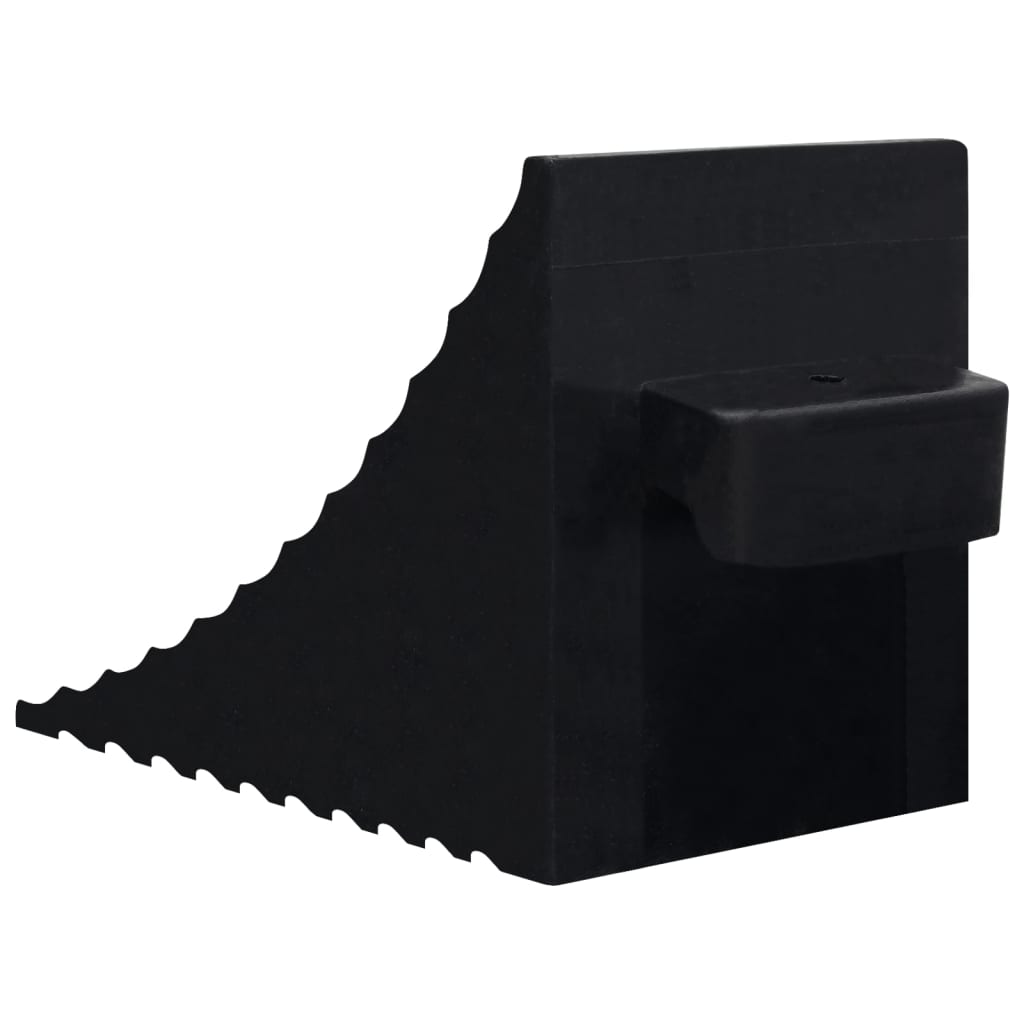Wielblokken rubber 29 x 16 x 19 cm zwart