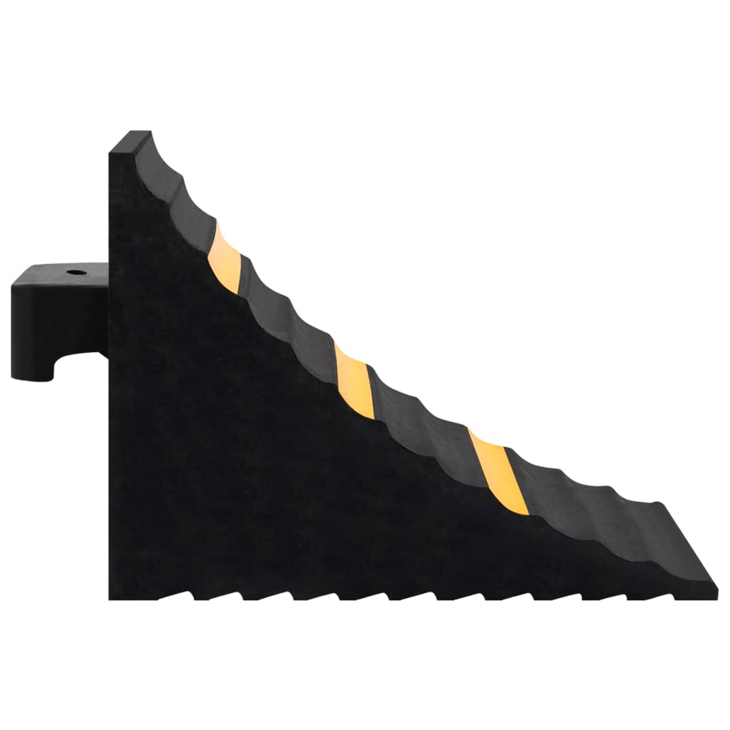 Wielblokken rubber 29 x 16 x 19 cm zwart