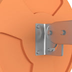 Verkeersspiegel voor buiten 30 cm polycarbonaat oranje