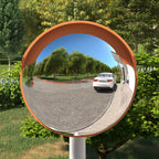 Verkeersspiegel voor buiten 30 cm polycarbonaat oranje
