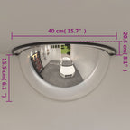 Verkeersspiegels halve bol 40 cm acryl 2 stuks