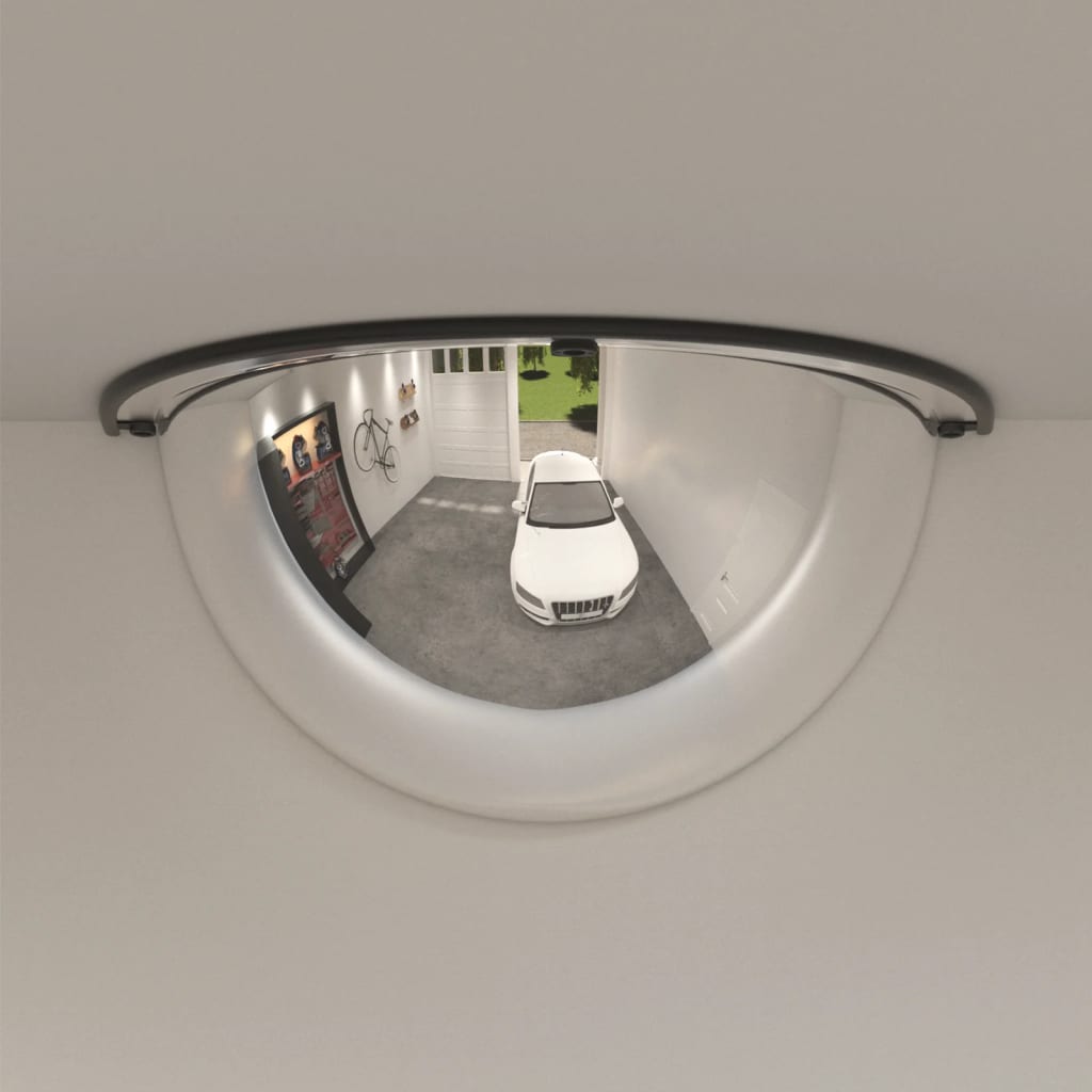 Verkeersspiegels halve bol 30 cm acryl 2 stuks