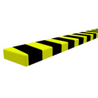 Hoekbeschermer 6 x 2 x 101,5 cm PU geel en zwart - 1 stuk - afbeelding 4