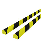 Hoekbeschermer 4 x 3 x 100 cm PU geel en zwart - 2 stuks - afbeelding 4