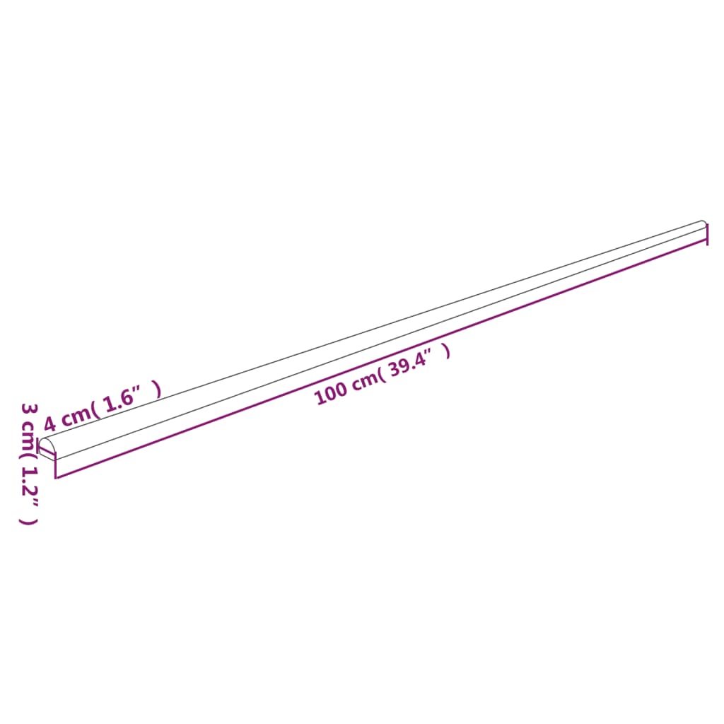 Hoekbeschermer 4 x 3 x 100 cm PU geel en zwart - 2 stuks - afbeelding 6