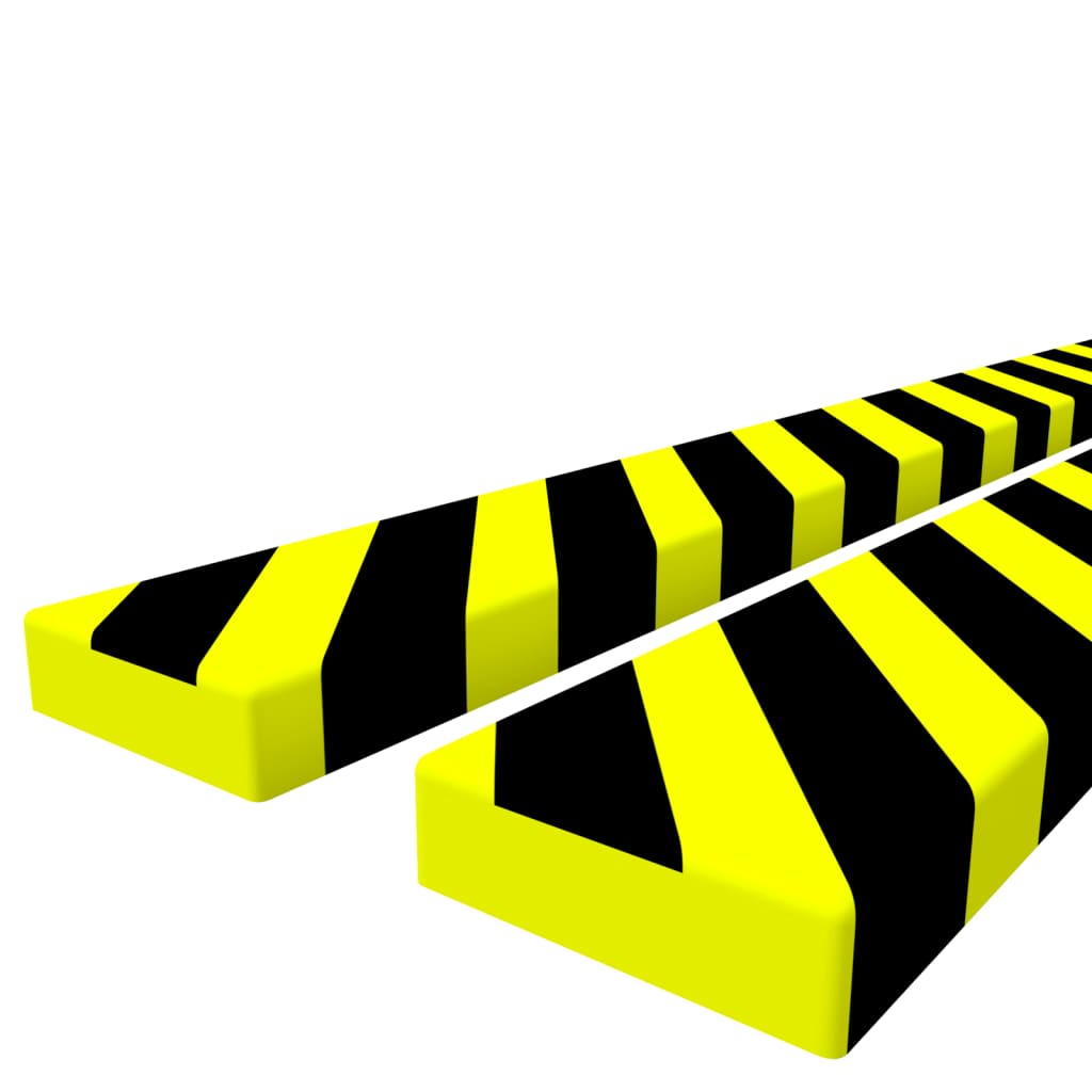Hoekbeschermer 6 x 2 x 101,5 cm PU geel en zwart - 2 stuks - afbeelding 4