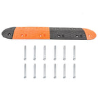 Verkeersdrempel 129 x 32,5 x 4 cm rubber geel en zwart - afbeelding 3