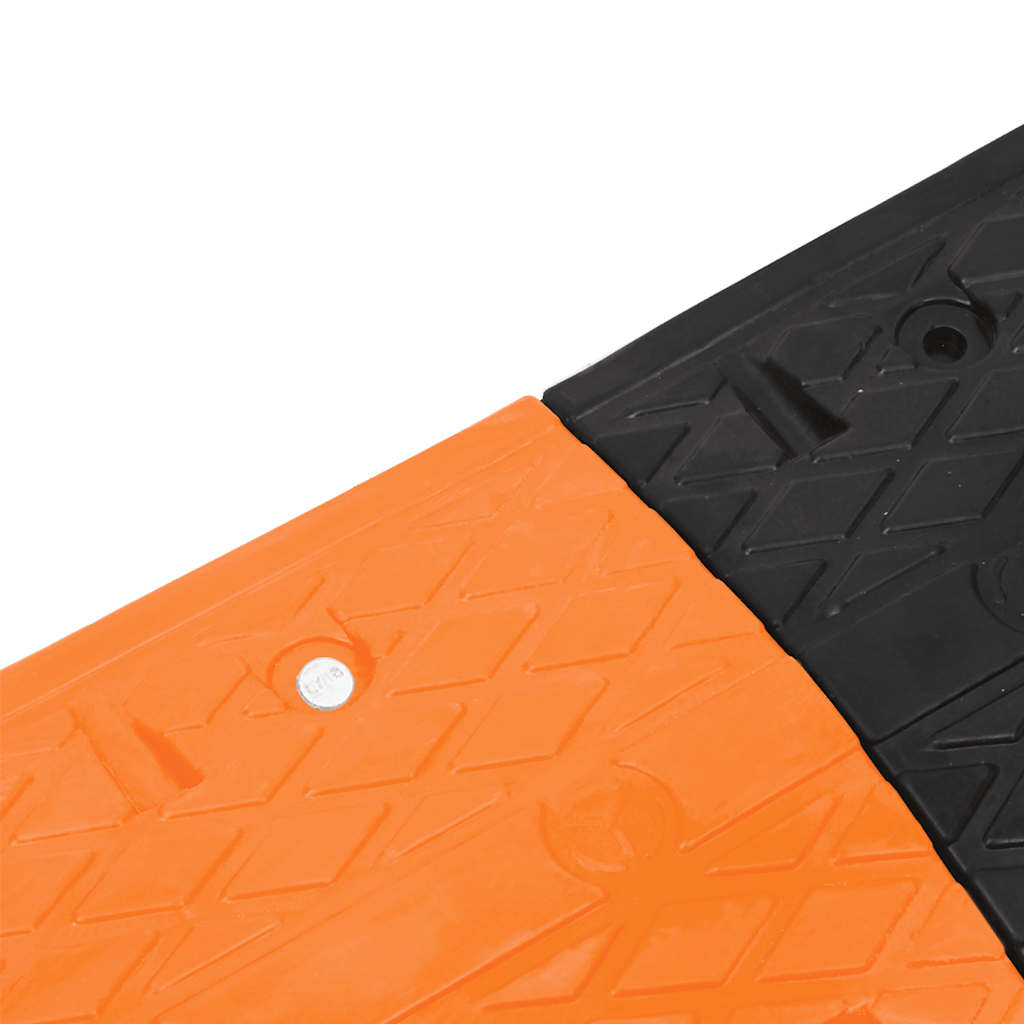 Verkeersdrempel 97 x 32,5 x 4 cm rubber geel en zwart - afbeelding 7