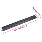 Kabelbeschermers drempel 2 stuks 98,5 cm zwart - afbeelding 10