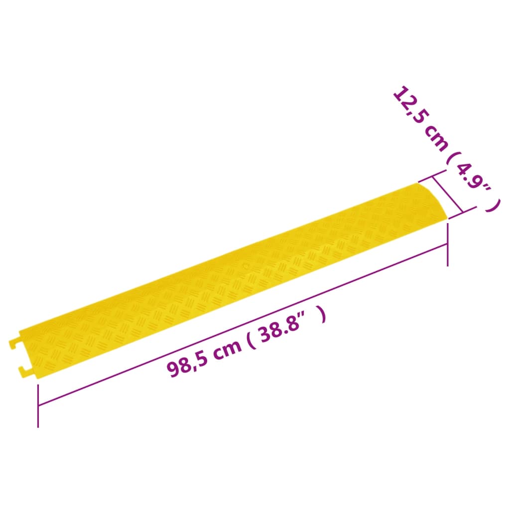 Kabelbeschermers drempel 2 stuks 98,5 cm geel - afbeelding 10