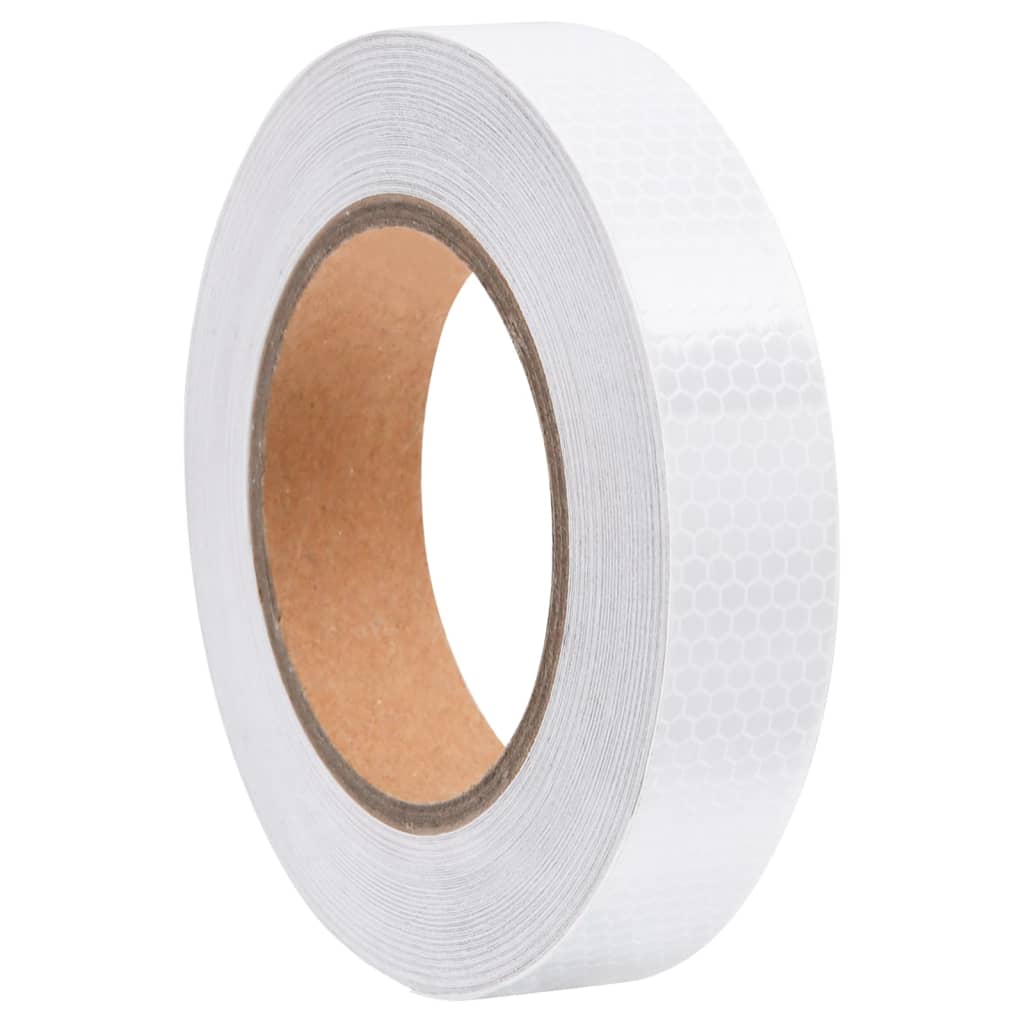 Reflecterende tape 2,5 cm x 20 m wit