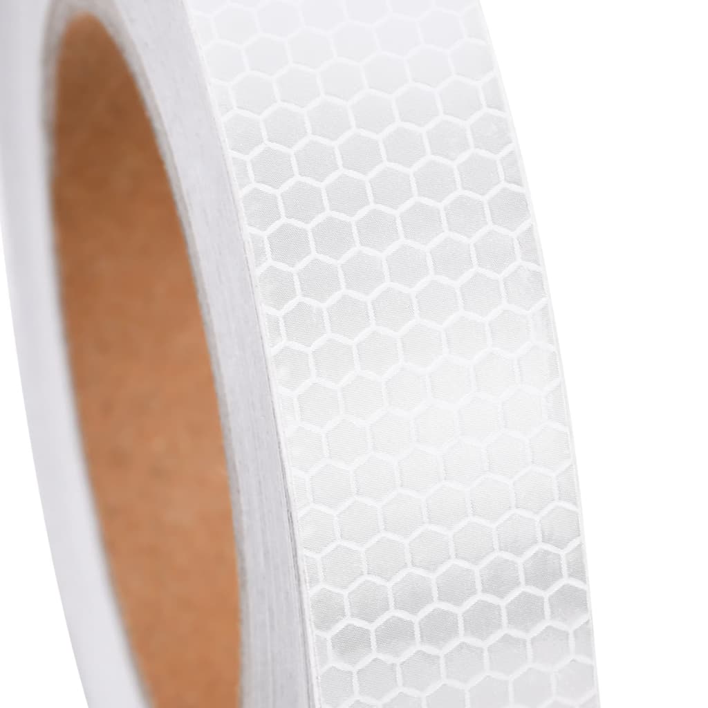 Reflecterende tape 2,5 cm x 20 m wit