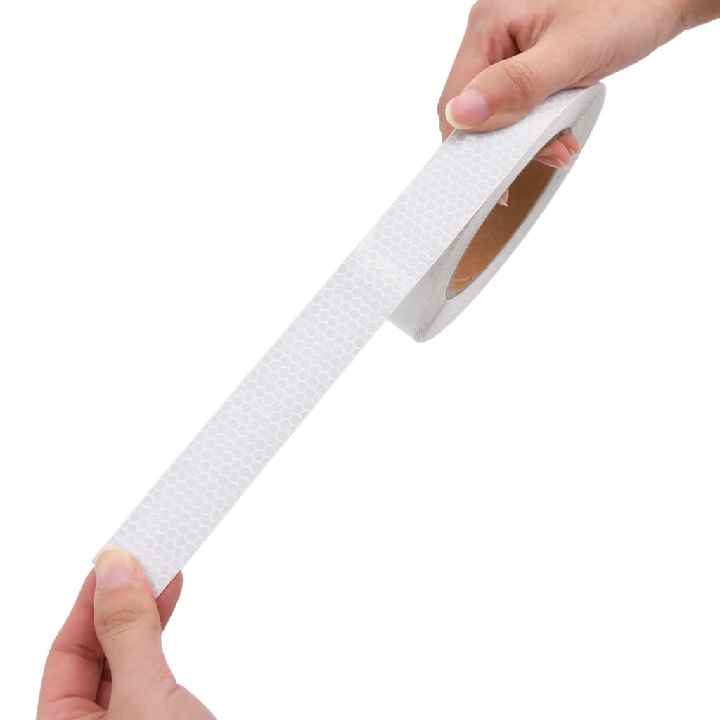 Reflecterende tape 2,5 cm x 20 m wit