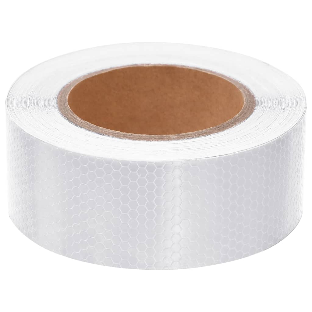 Reflecterende tape 5 cm x 20 m wit
