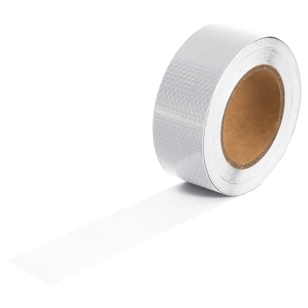 Reflecterende tape 5 cm x 20 m wit