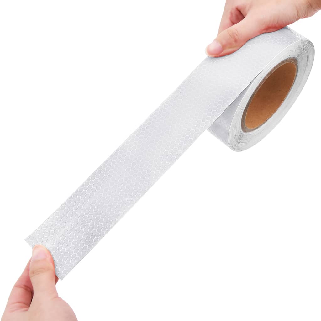 Reflecterende tape 5 cm x 20 m wit