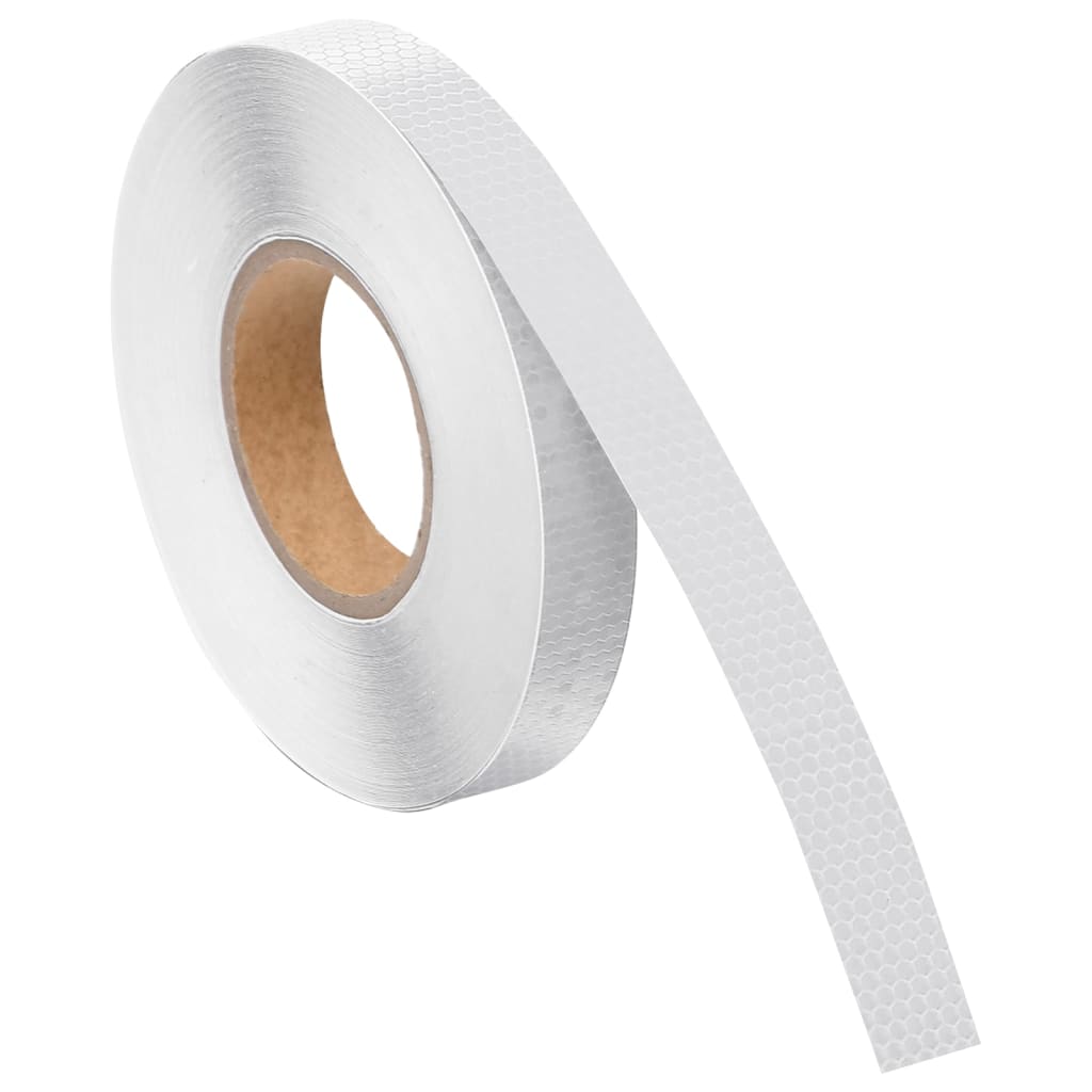 Reflecterende tape 2,5 cm x 50 m wit