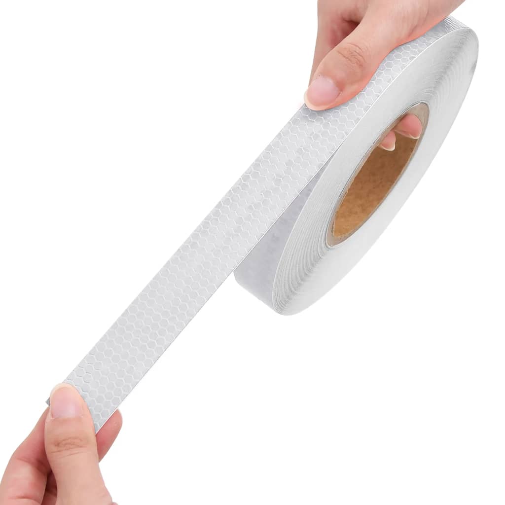 Reflecterende tape 2,5 cm x 50 m wit