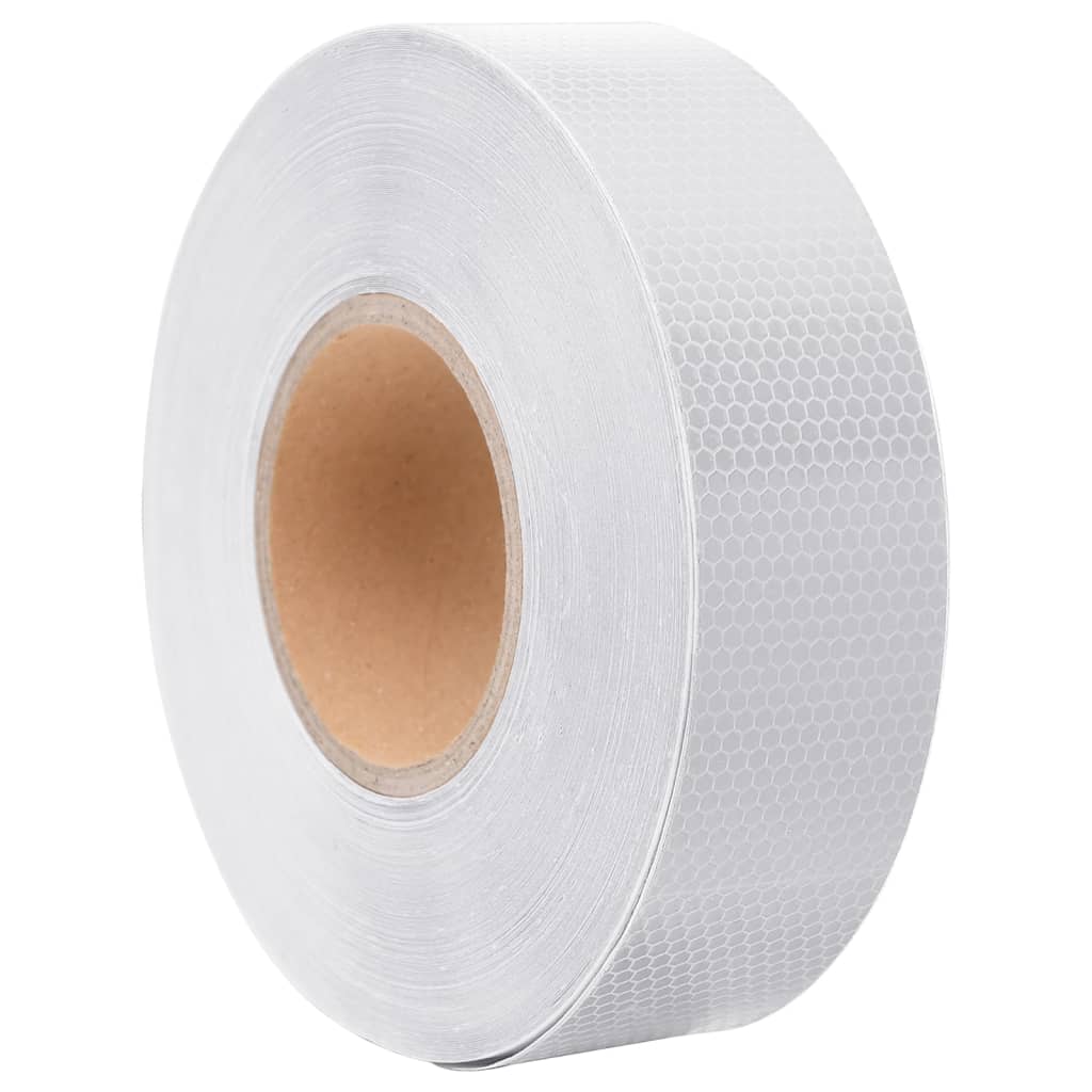 Reflecterende tape 5 cm x 50 m wit