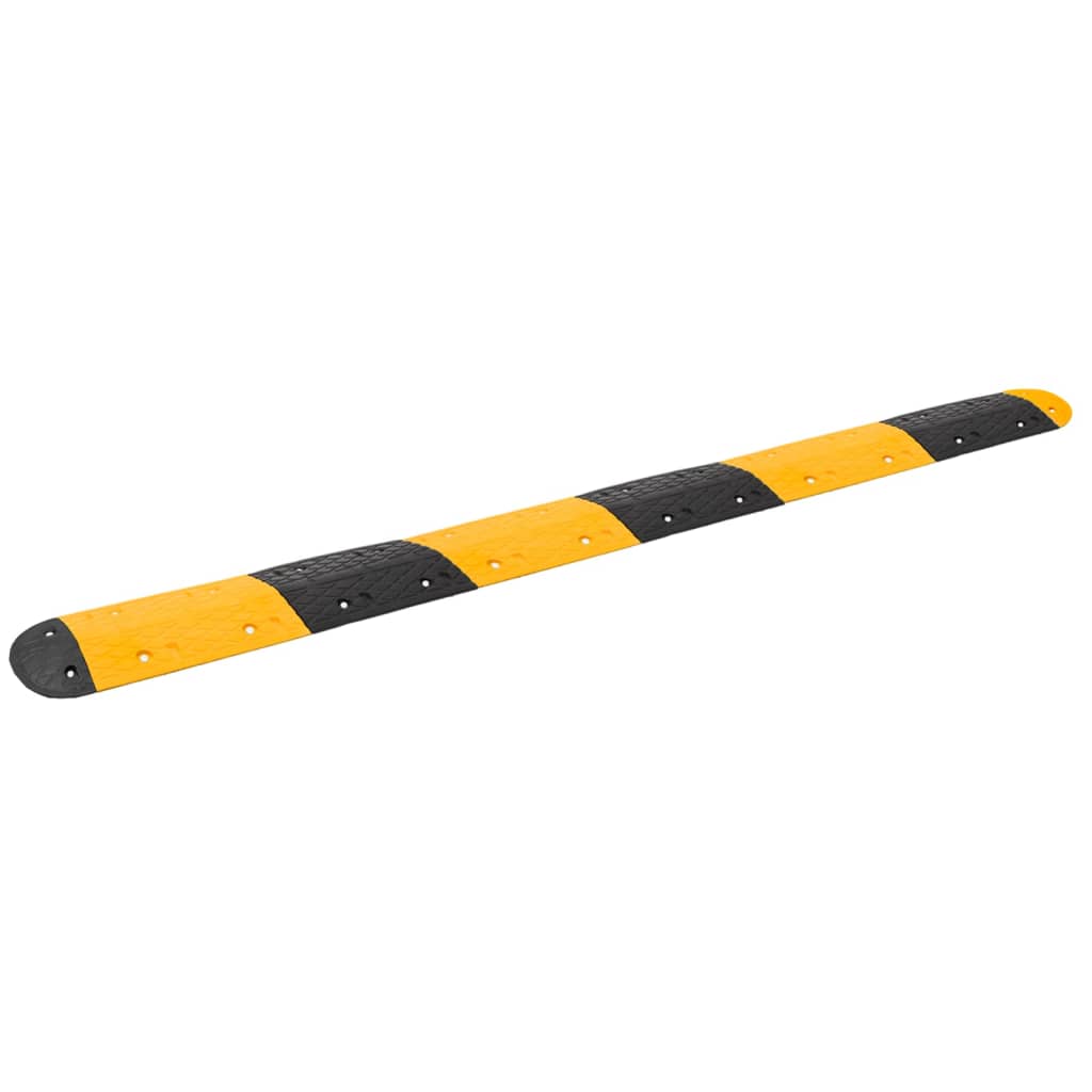 Verkeersdrempel 323 x 32,5 x 4 cm rubber geel en zwart