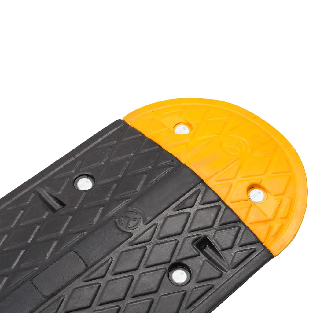 Verkeersdrempel 420 x 32,5 x 4 cm rubber geel en zwart - afbeelding 6