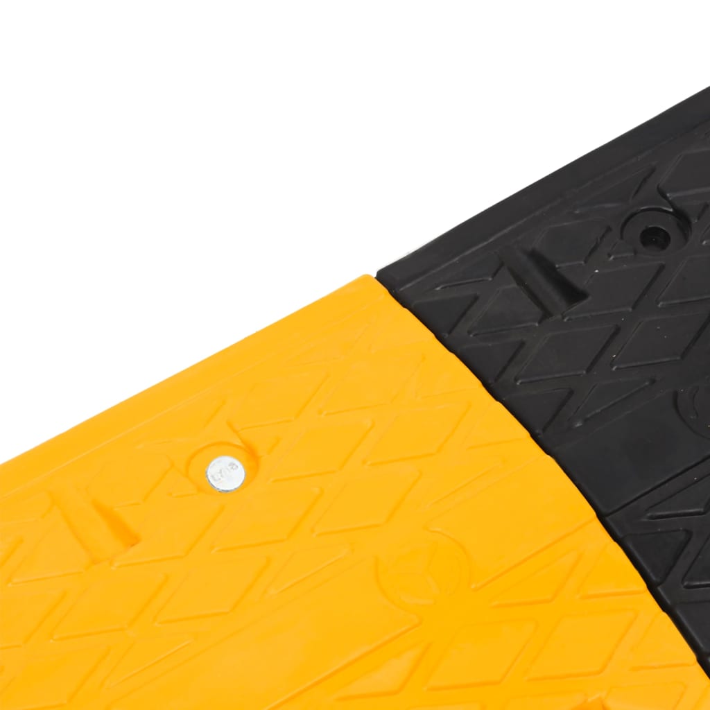Verkeersdrempel 420 x 32,5 x 4 cm rubber geel en zwart - afbeelding 7