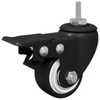Zwenkwielen M6 x 37 mm zwart