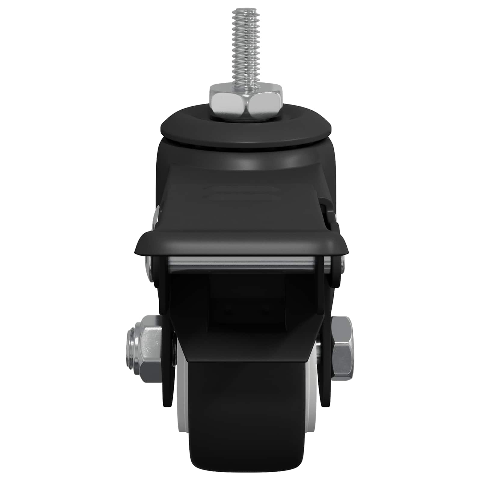 Zwenkwielen M6 x 37 mm zwart