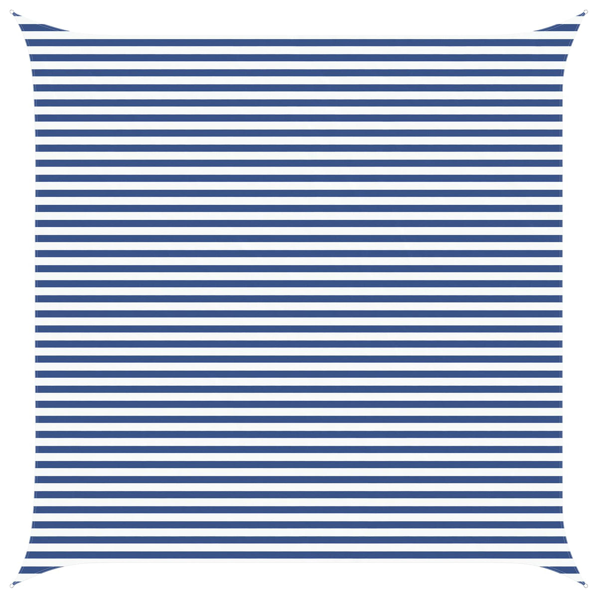 Schaduwdoek vierkant blauw/wit waterdicht oxford stof