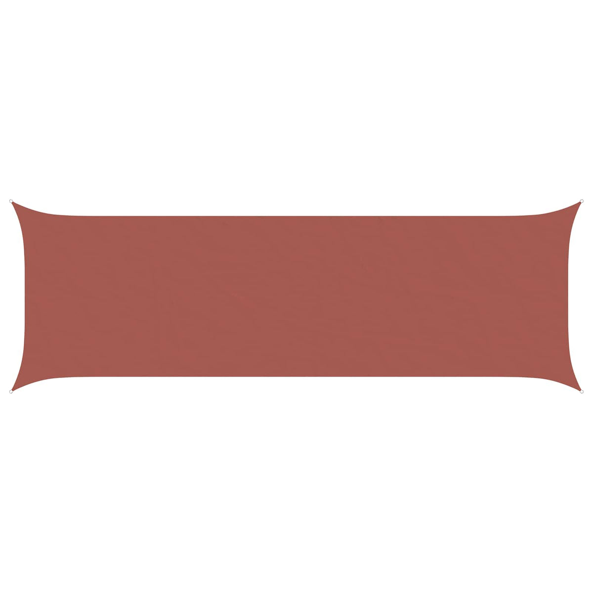 Schaduwdoek rechthoekig terracotta waterdicht oxford stof