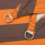 Schaduwdoek rechthoekig bruin waterdicht oxford stof detail 4
