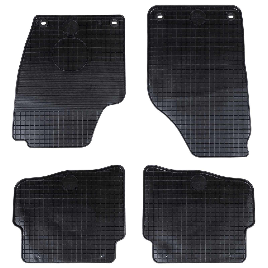Volkswagen Polo 2001-2009 NS autobodemmat zwart 4 stuks
