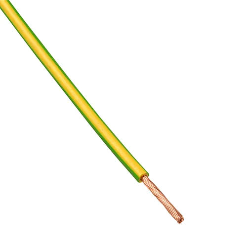 Montagesnoer H07V2-K 90°C 10 mm² soepel groen/geel 100 meter ring