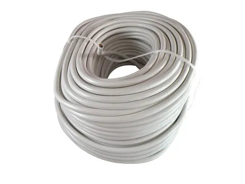 Rond snoer 5x2,5 mm² wit - 100 meter