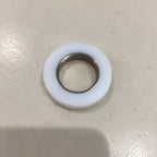 Teflon PTFE ring with metal inner bus, RubberXL brand, showcasing a sealing ring for industrial applications.