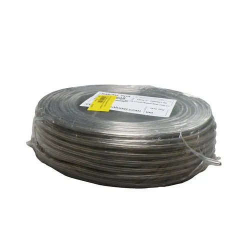 Tweelingsnoer 2x0,75 mm² transparant zilver 100 meter