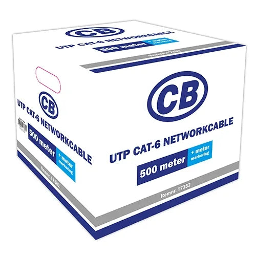 UTP CAT6 PROF netwerkkabel vol koper kniplengte per meter