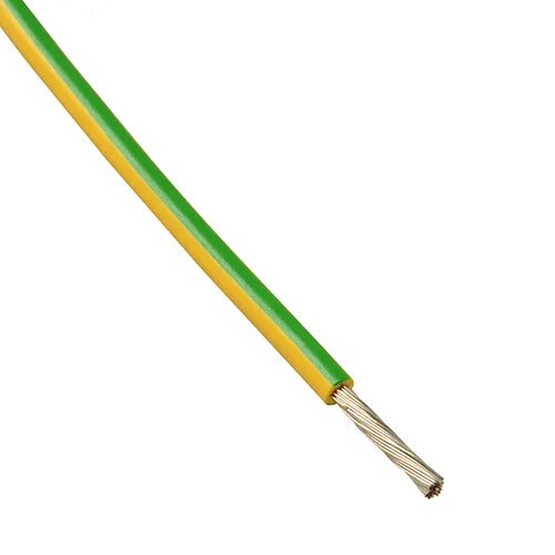 Vertind montagesnoer 90°C UV bestendig 6 mm² geel/groen 500 meter haspel