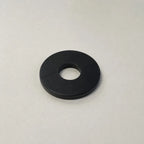 Black custom-made plastic ring from BouwmarktXL, featuring realistic PTFE material for industrial or DIY applications.